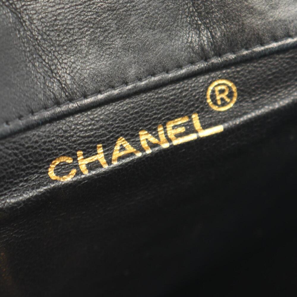 Chanel Matelassé Backpack/Handbag, Lambskin Leather, Women's, Black (A10177) - Picture 4 of 11